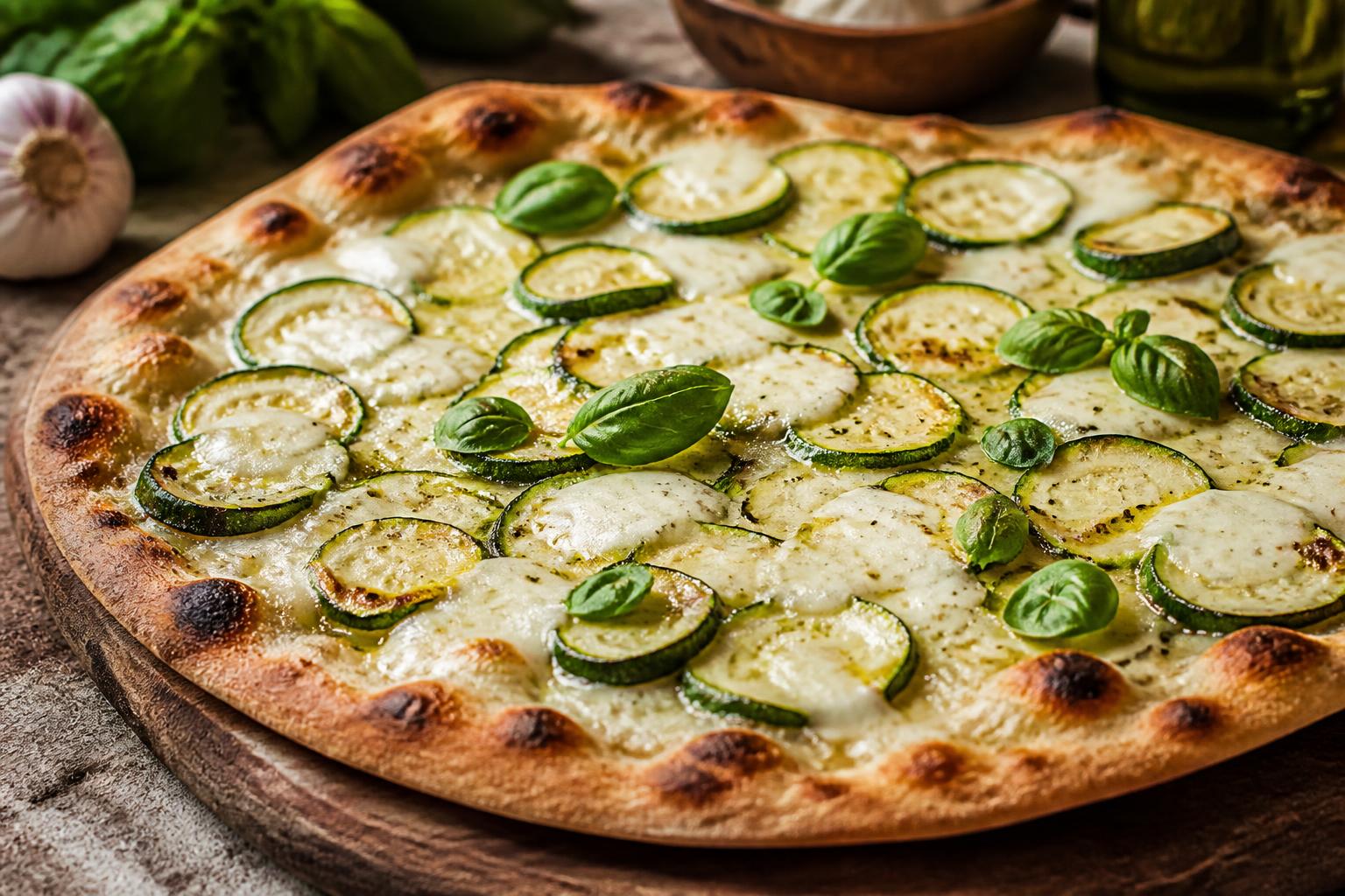 découvrez notre recette de pizza courgette pour préparer une pizza savoureuse et légère, parfaite pour un repas équilibré et gourmand.