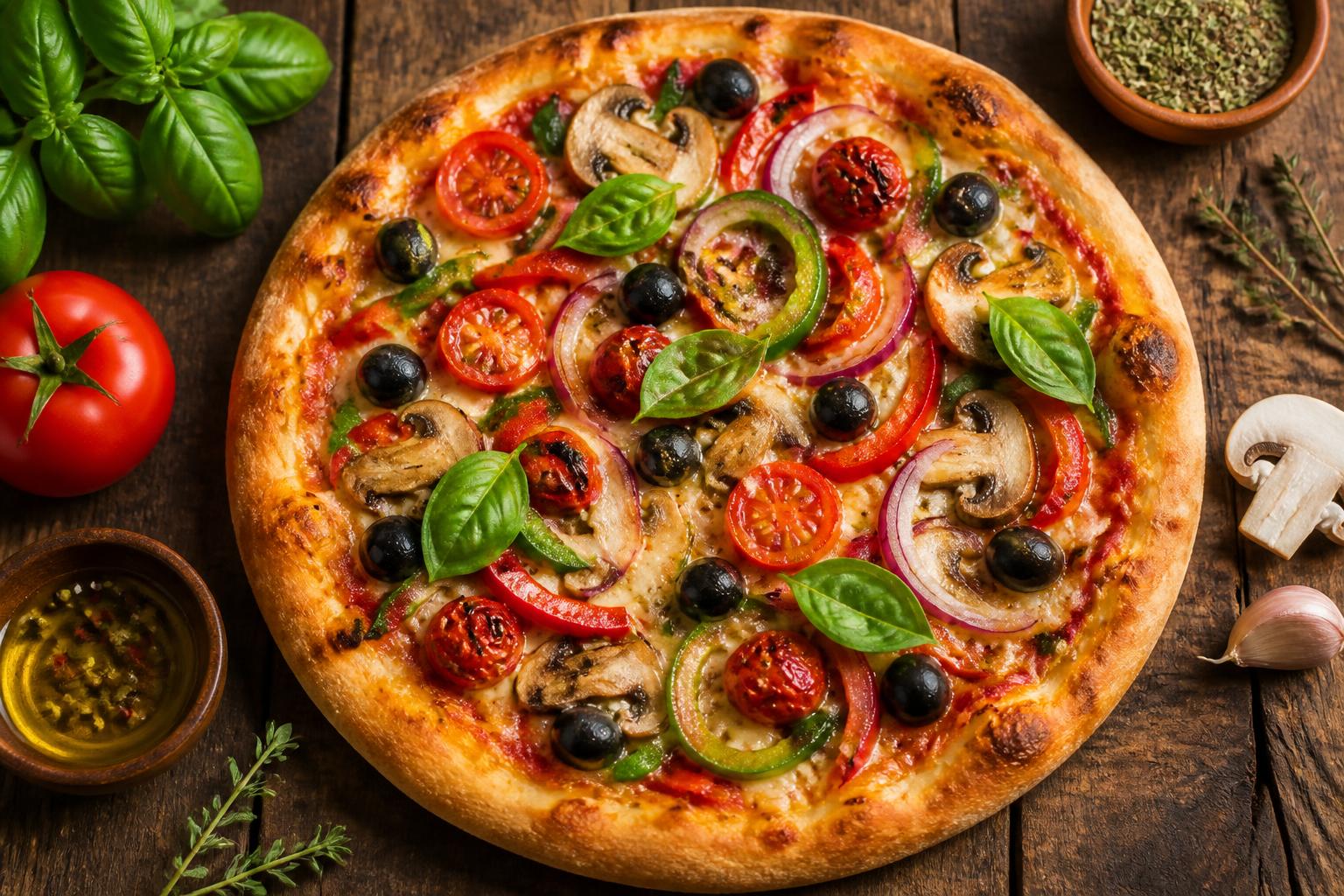 découvrez notre recette de pizza aux légumes facile et rapide pour une délicieuse pizza savoureuse et saine, parfaite pour toute la famille.
