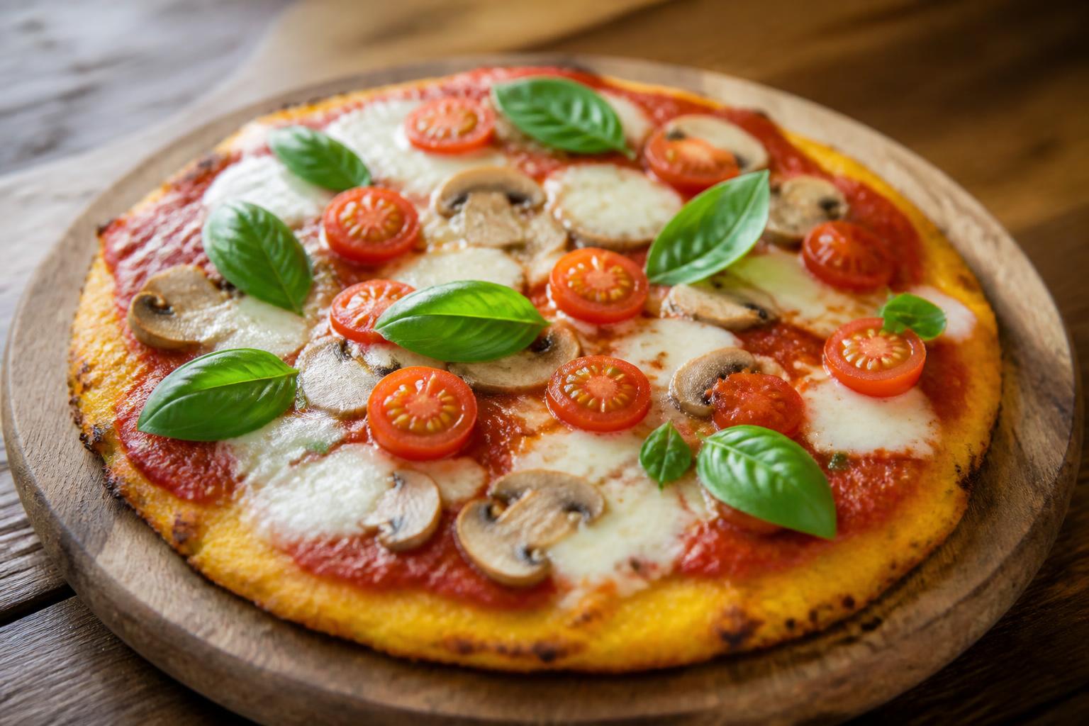 découvrez notre recette de pizza polenta, une alternative savoureuse et originale qui surprendra vos papilles. facile à préparer, elle allie croquant et douceur pour un repas unique.