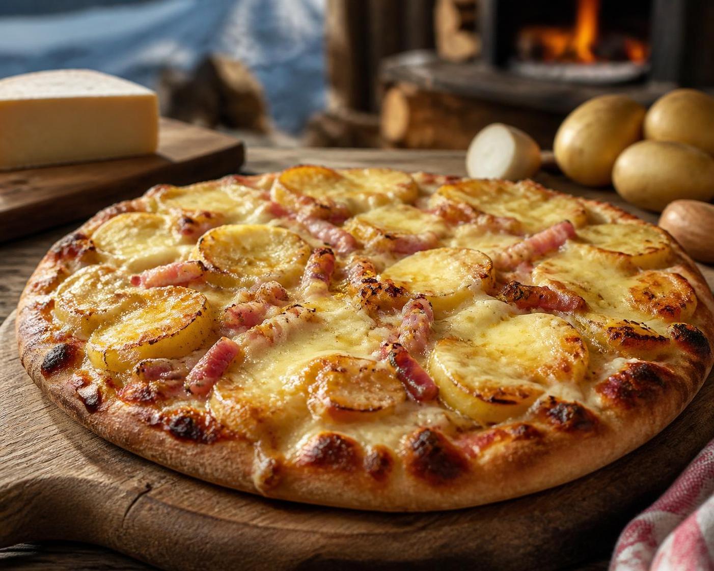 découvrez notre recette de pizza tartiflette qui combine les saveurs authentiques de la savoie avec la gourmandise de l'italie. un plat réconfortant et savoureux à partager en famille ou entre amis.