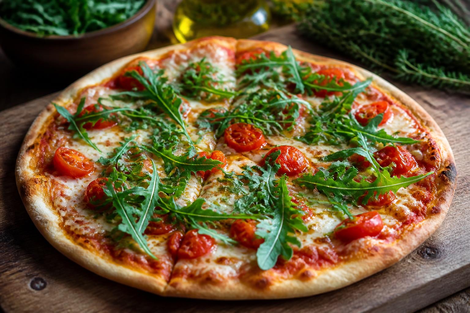 découvrez notre recette facile de pizza à la roquette pour un goût frais et original, idéale pour un repas savoureux et rapide à préparer.
