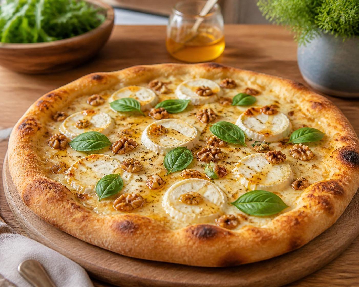 découvrez la recette de la pizza chèvre miel, une combinaison savoureuse alliant douceur et caractère pour un goût unique et gourmand.