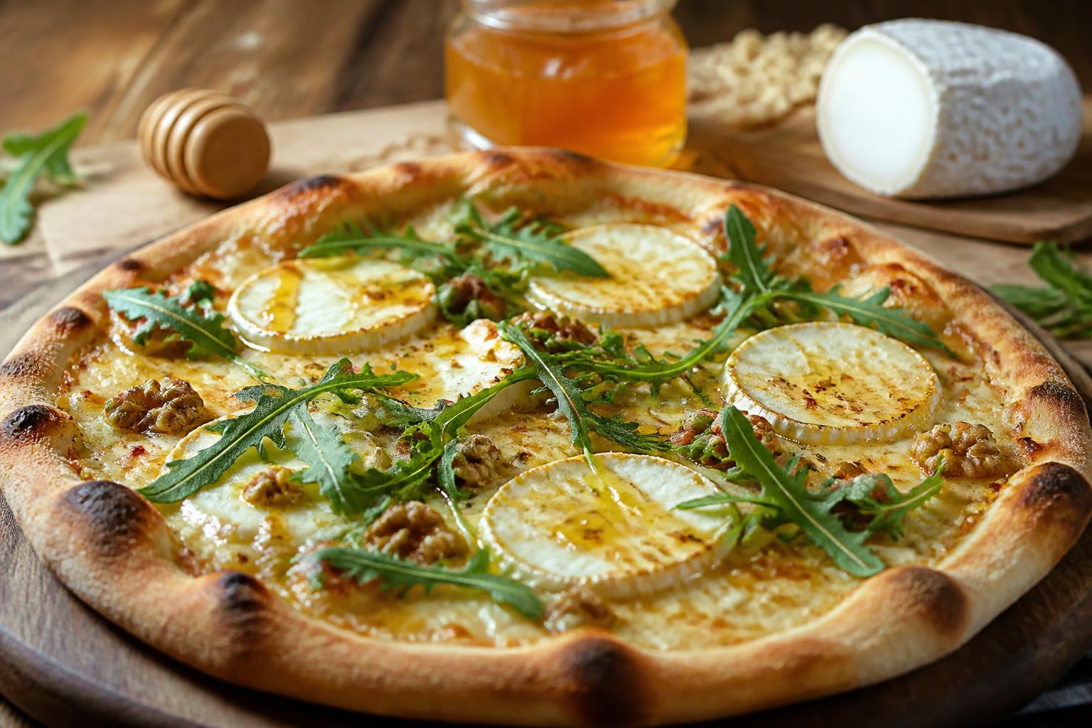 découvrez notre recette de pizza chèvre miel, une alliance gourmande et originale qui ravira vos papilles avec son équilibre parfait entre douceur et saveurs.