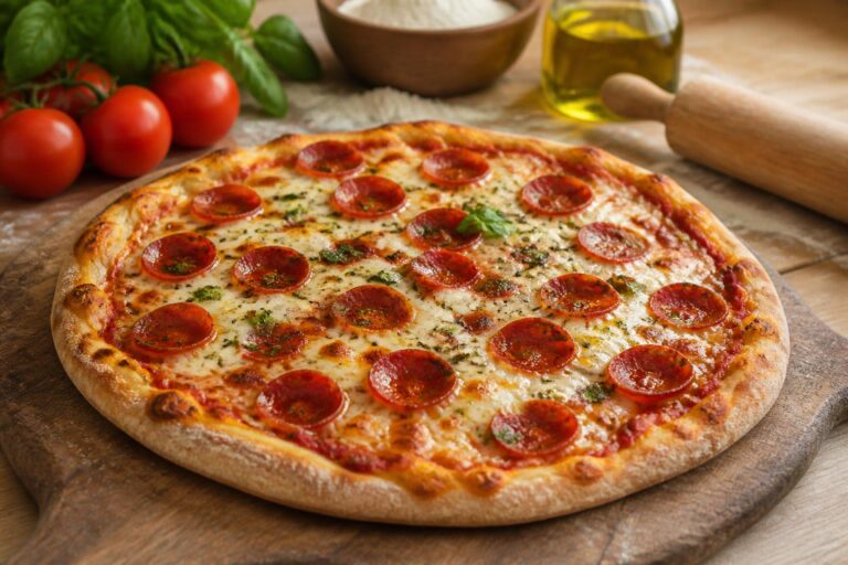 découvrez notre recette de pizza pepperoni pour réussir facilement une pizza maison savoureuse et généreuse. astuces et ingrédients pour un résultat parfait à partager en famille ou entre amis.