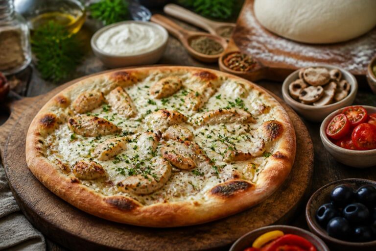 découvrez notre recette facile de pizza au poulet à la crème fraîche, avec des astuces pour réussir et des variantes savoureuses à essayer chez vous.