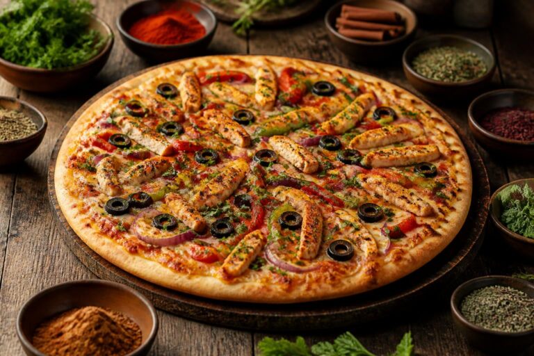 découvrez notre recette de pizza orientale, un savoureux mélange d'épices qui vous transporte au cœur des saveurs exotiques. parfaite pour un repas original et gourmand !