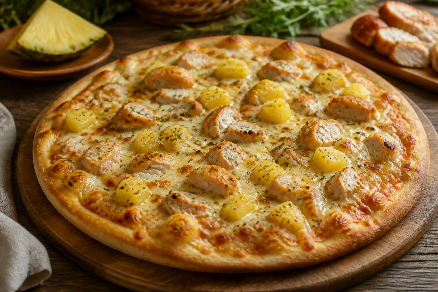 découvrez notre recette facile de pizza poulet ananas, qui marie parfaitement les saveurs sucrées et salées pour un repas gourmand et original.