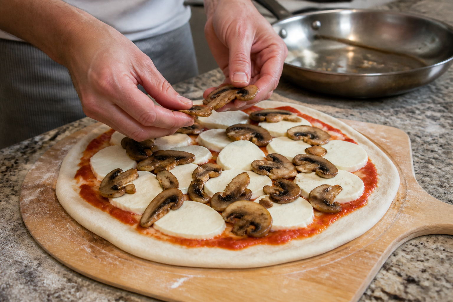 Champignons sur pizza : faut-il les précuire ?
