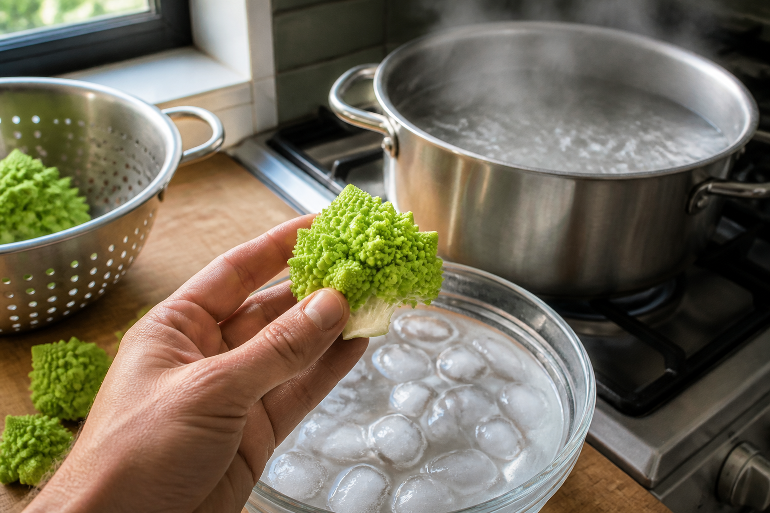 Chou romanesco : le geste clé pour une cuisson croquante réussie