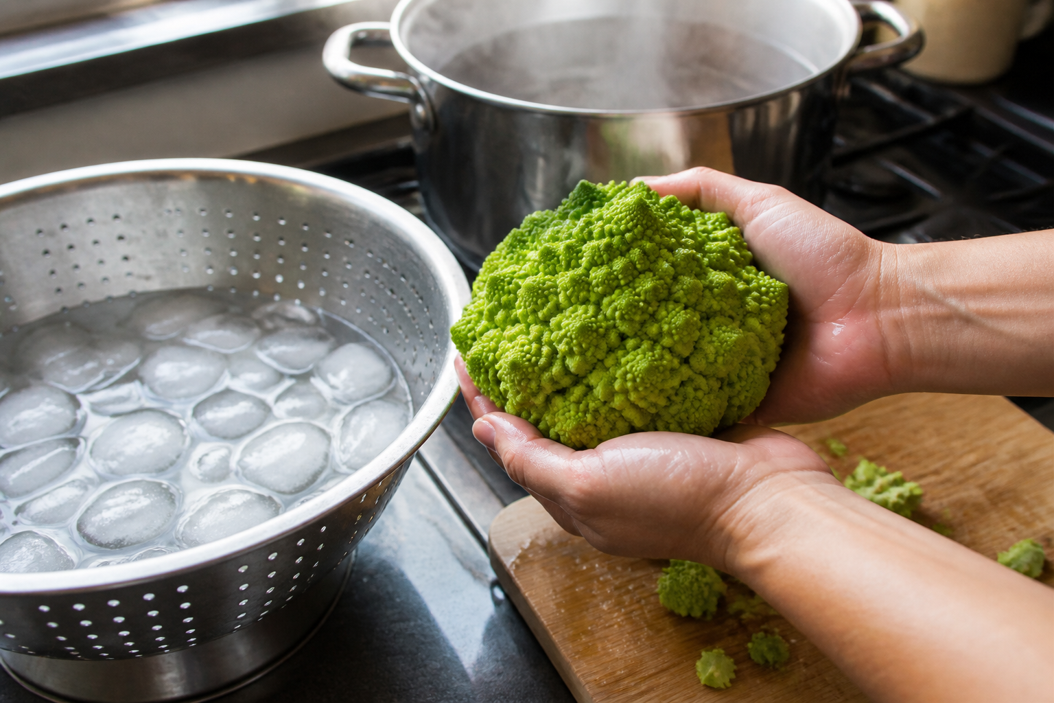 Chou romanesco : le geste clé pour une cuisson croquante réussie