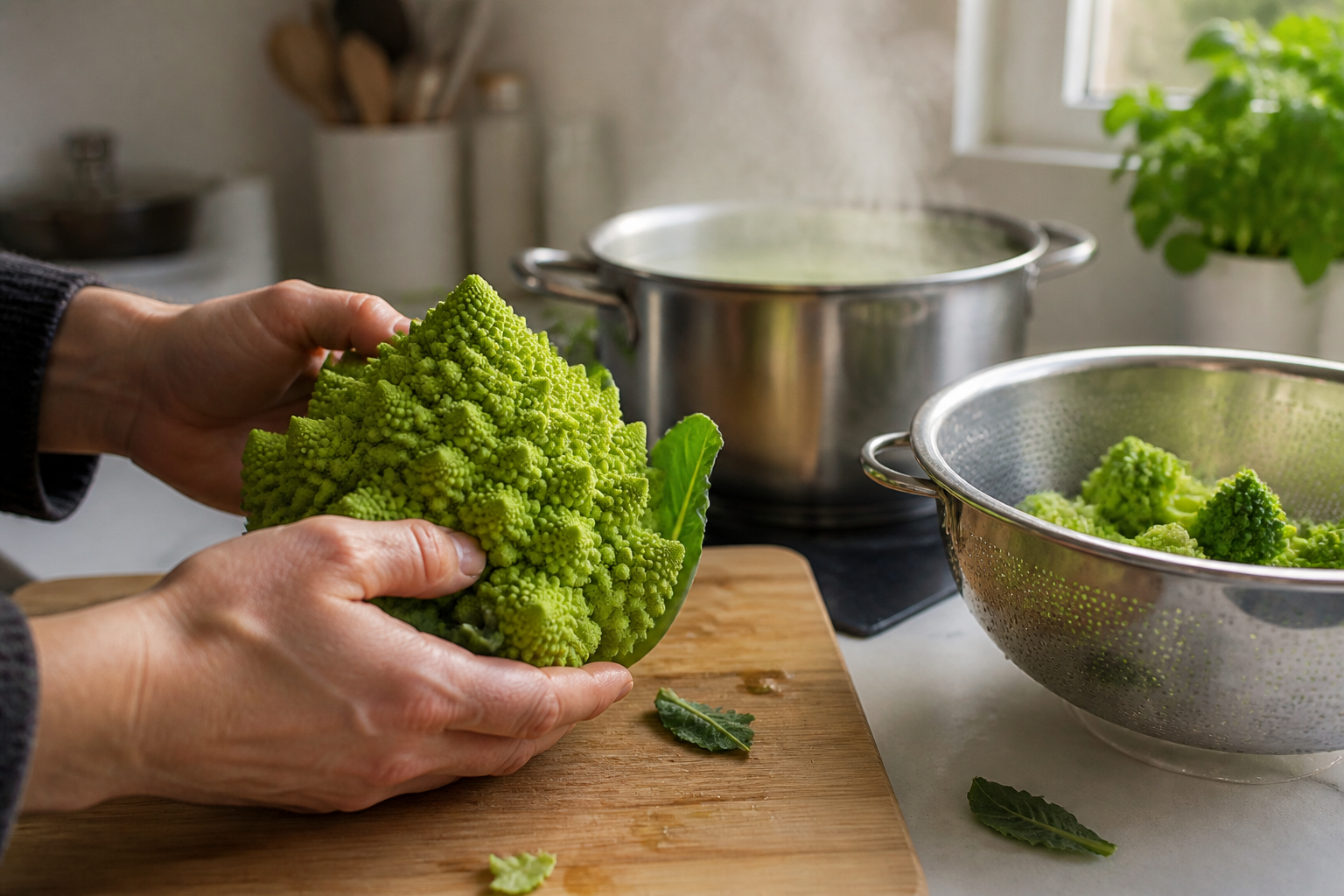 Chou romanesco : trois minutes de cuisson pour des légumes croquants
