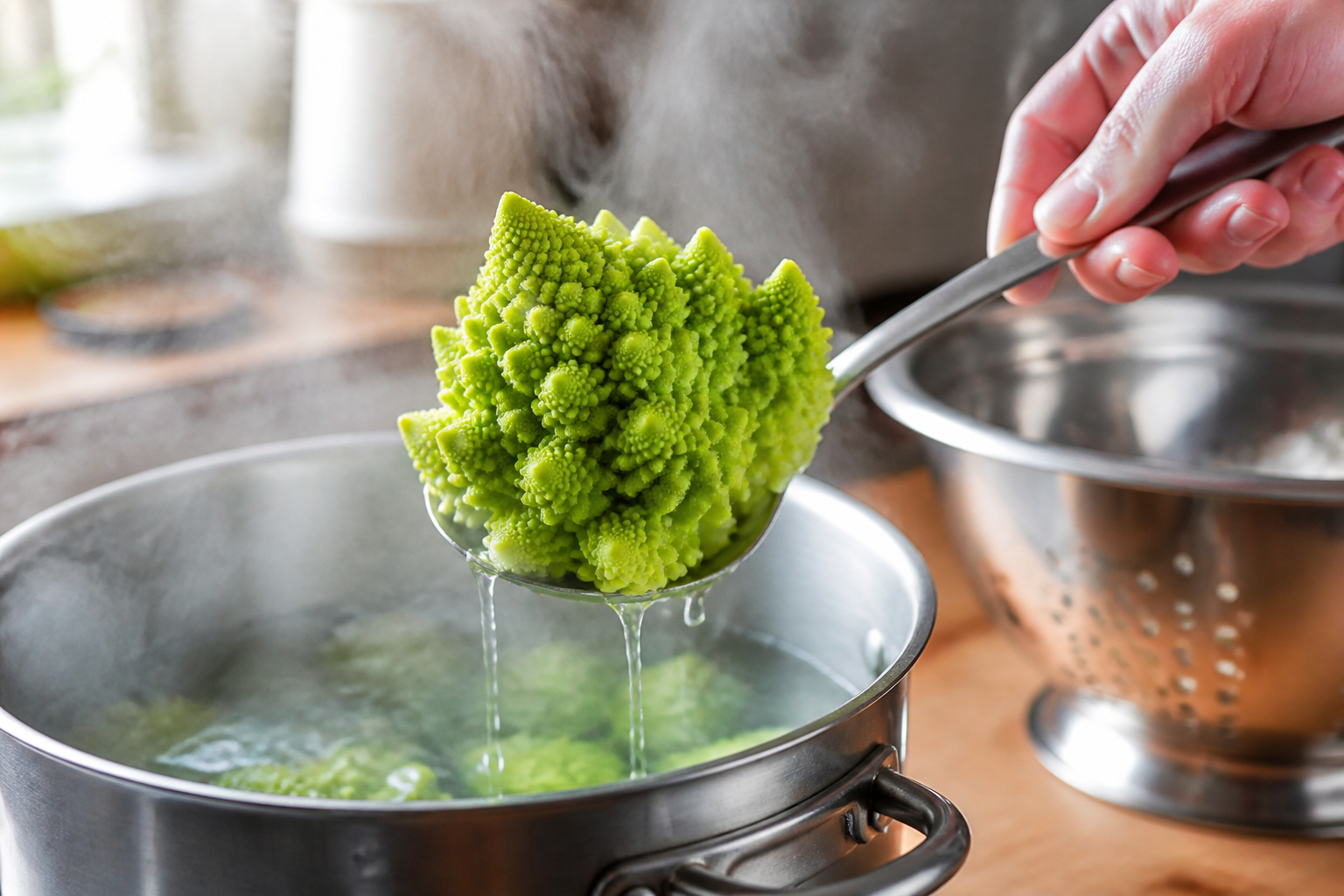 Chou romanesco : trois minutes de cuisson pour des légumes croquants