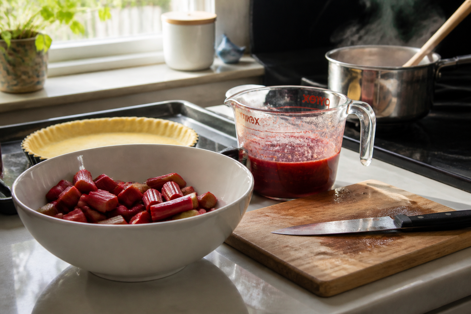 Comment éviter que la rhubarbe ne se transforme en compote dans une tarte