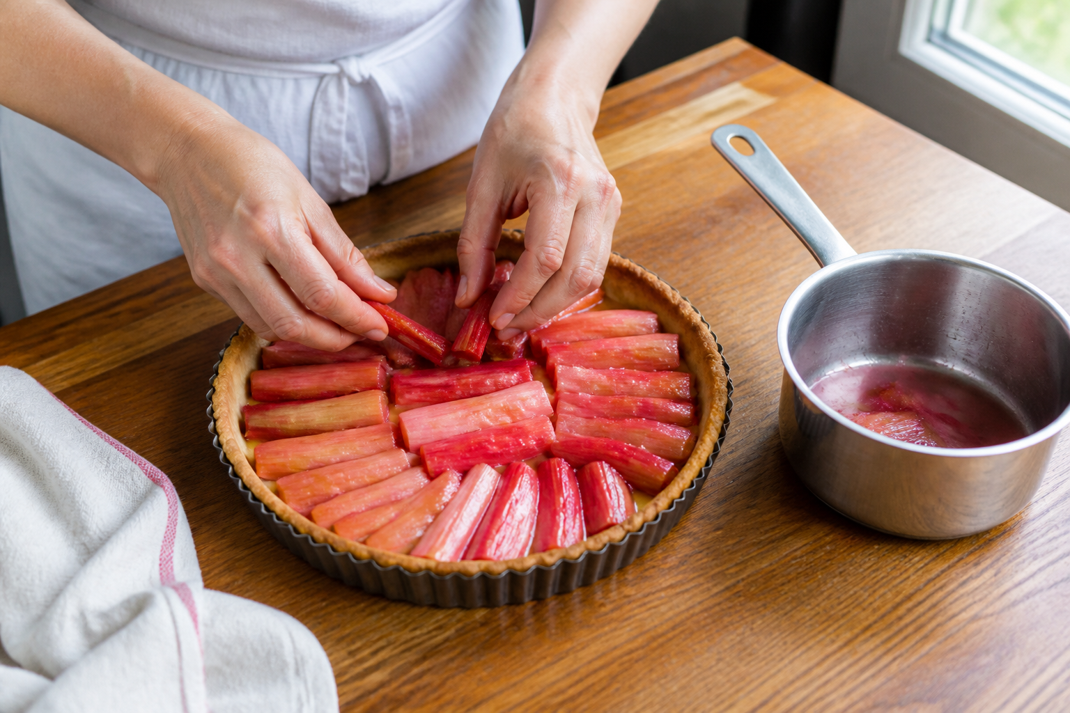 Comment éviter que la rhubarbe ne se transforme en compote dans une tarte