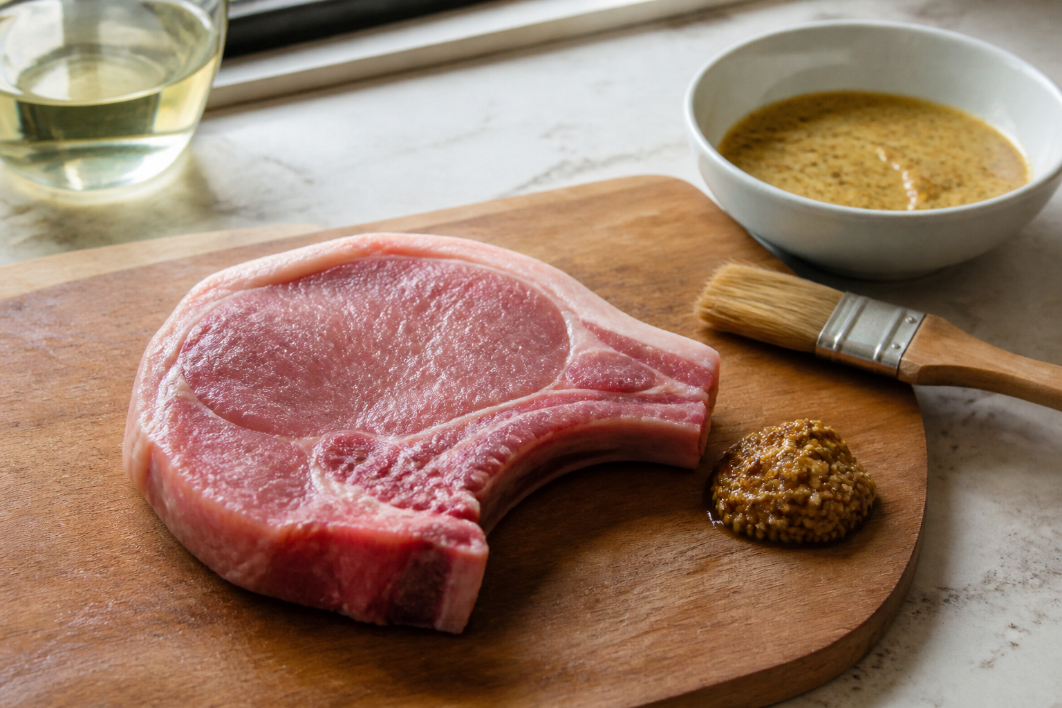 Côtes de porc au four : la moutarde change tout