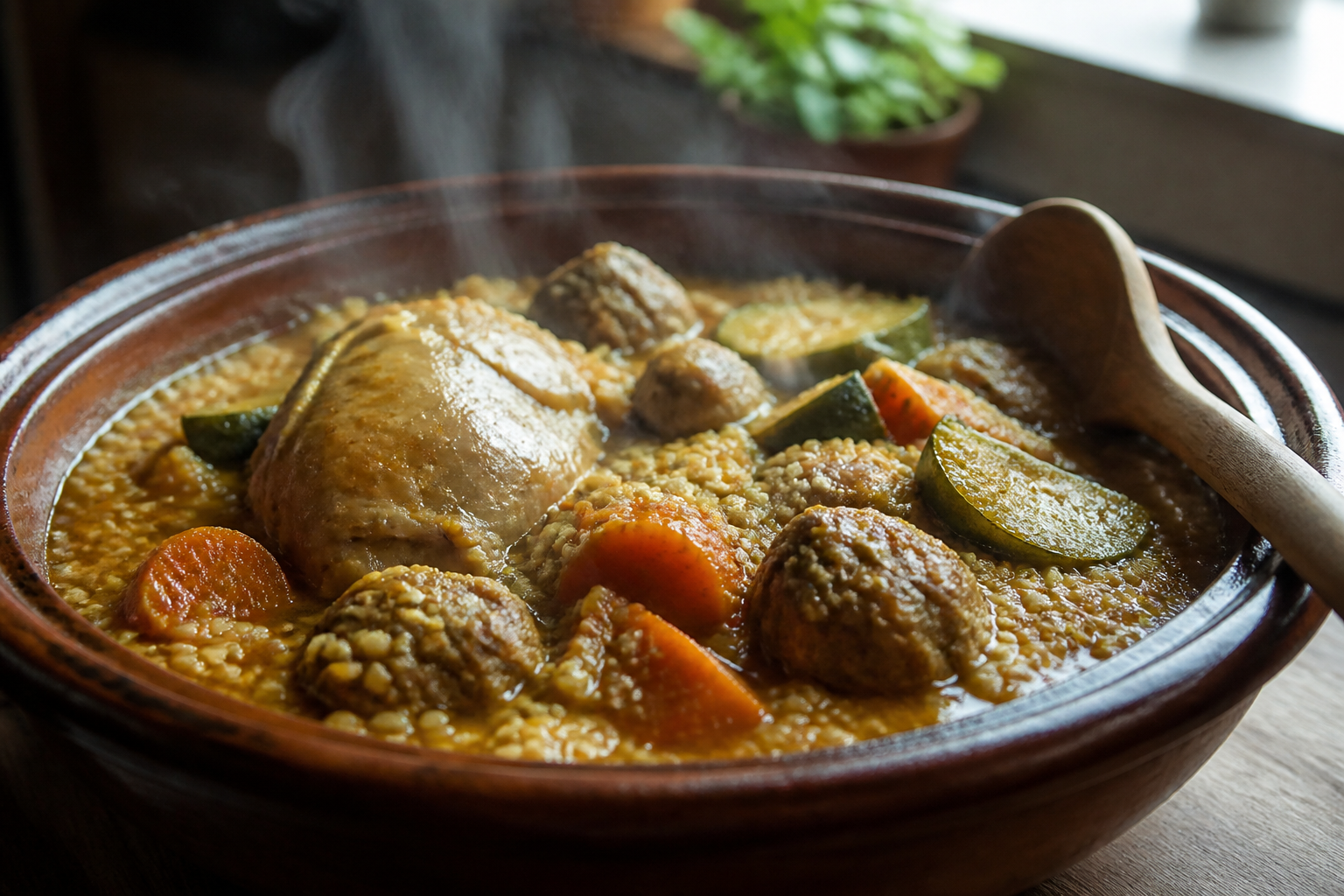 Couscous parfait : le secret d'un bouillon concentré en 2 heures
