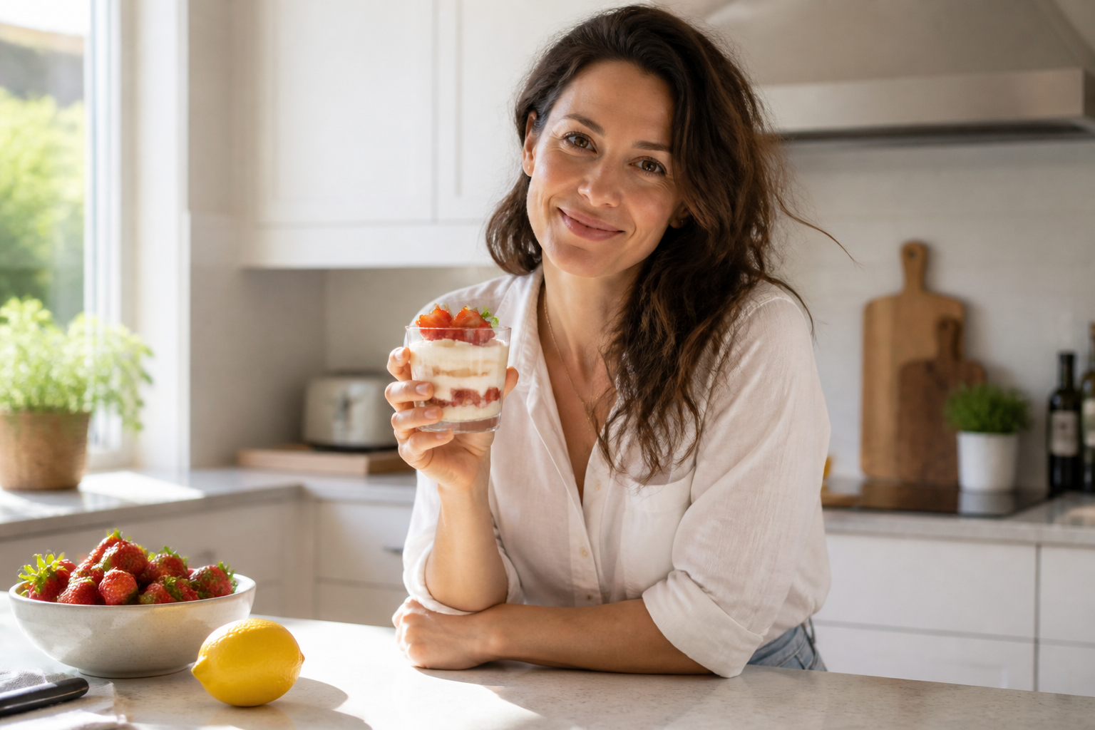 Crème mascarpone-citron aux fraises : le dessert frais qui fait l'unanimité