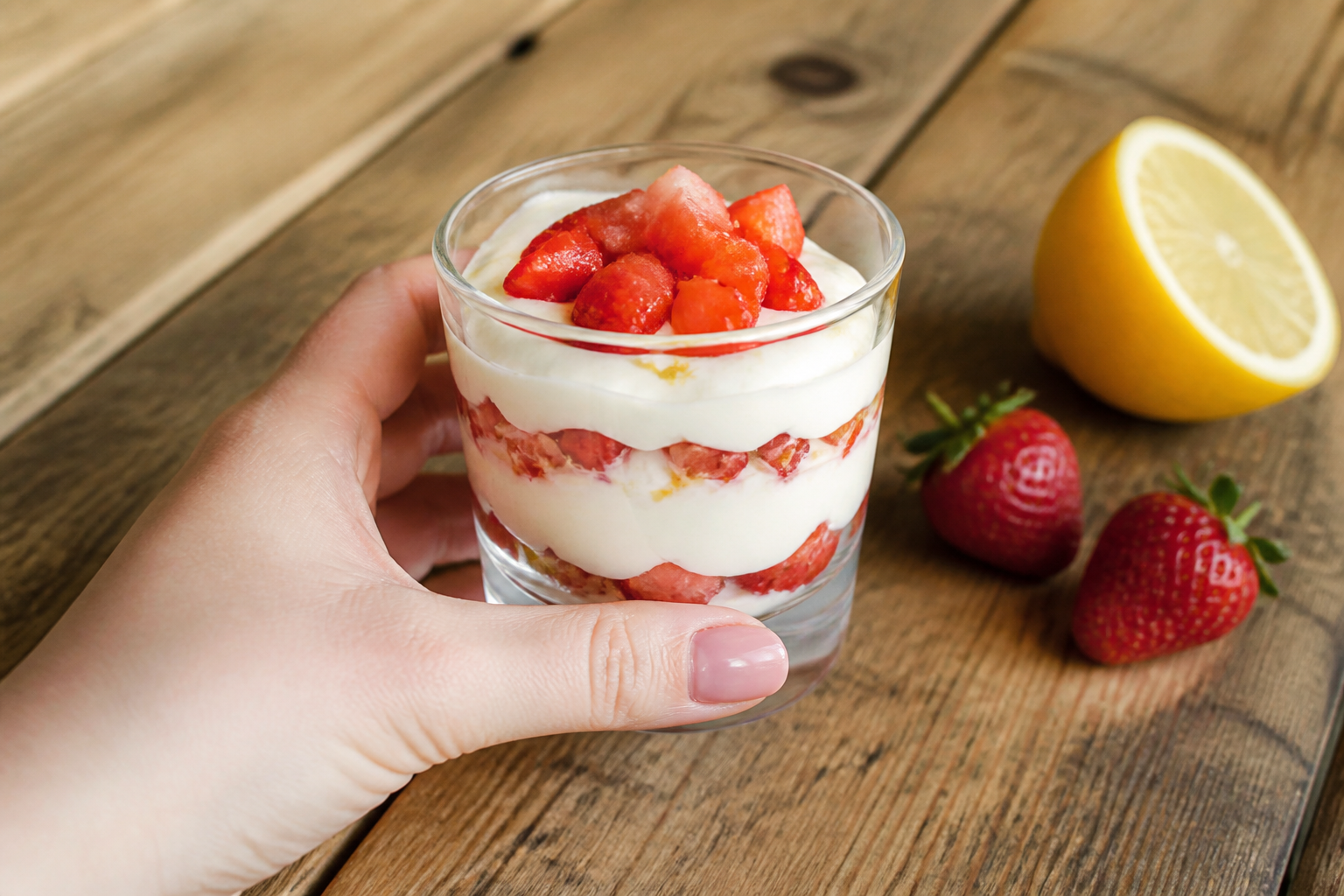 Crème mascarpone-citron aux fraises : le dessert frais qui fait l'unanimité