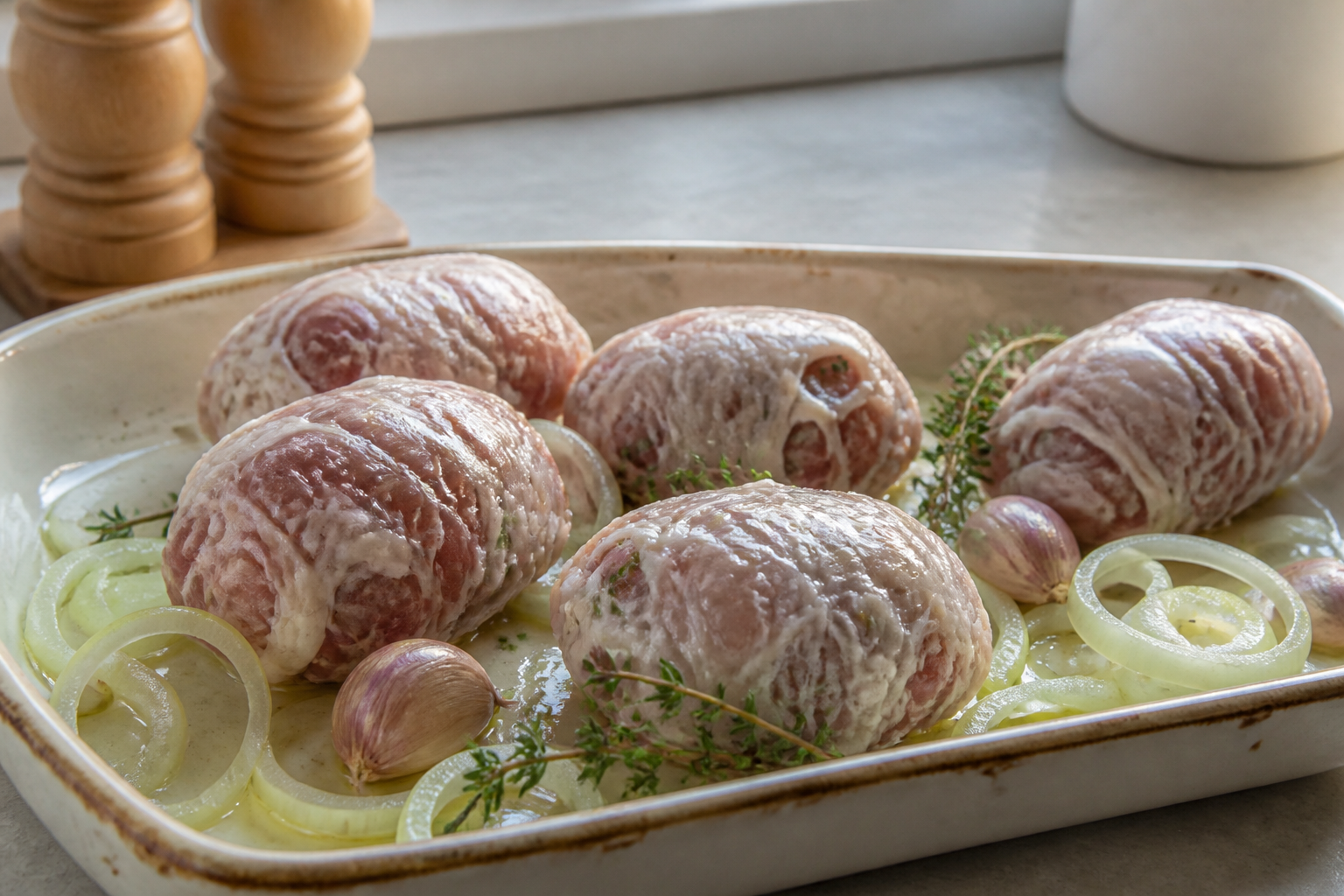 Crépinettes de porc au four : le geste qui change tout pour une texture parfaite
