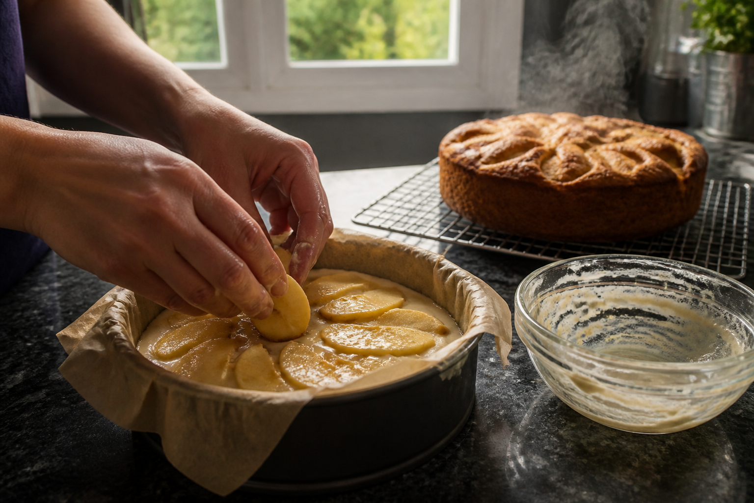 Gâteau invisible aux pommes : l'astuce pour qu'il ne colle pas au moule