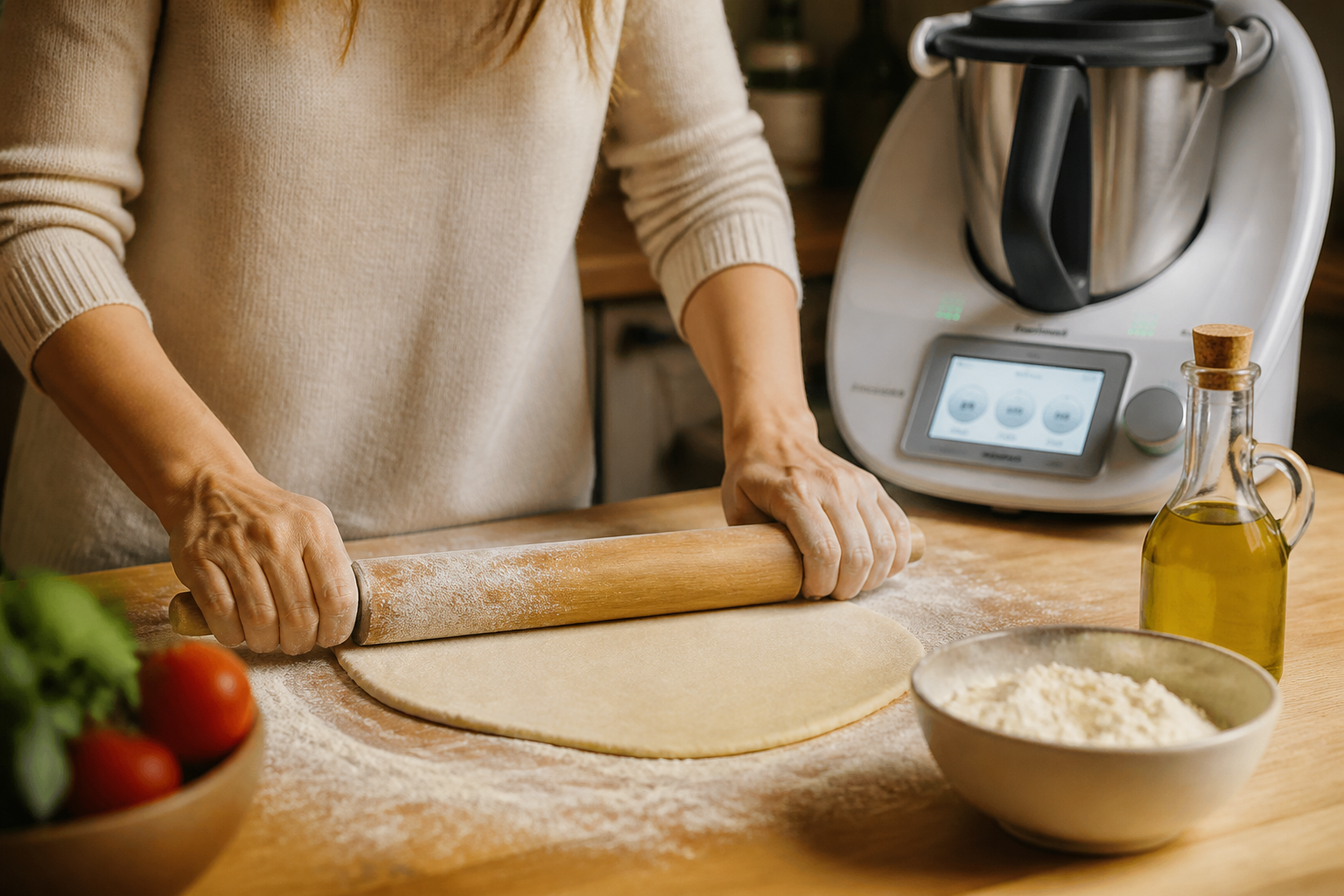 Pâte à pizza sans levure au Thermomix : la recette express