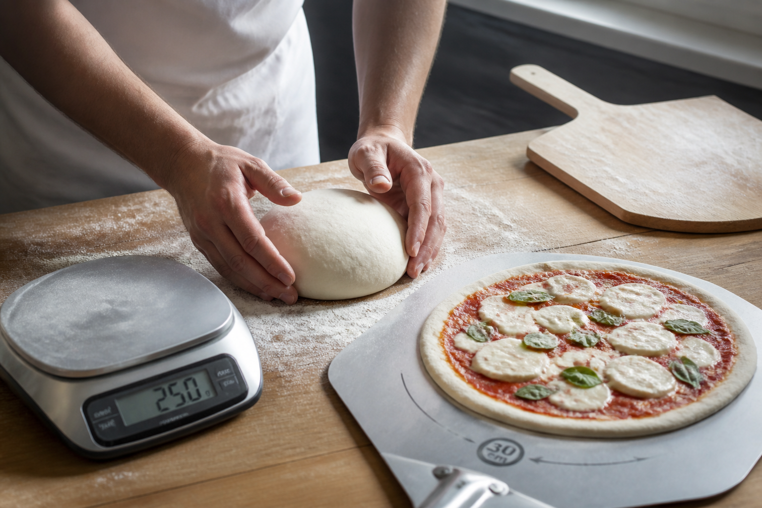 Pâton à pizza : quel poids pour quelle taille ?