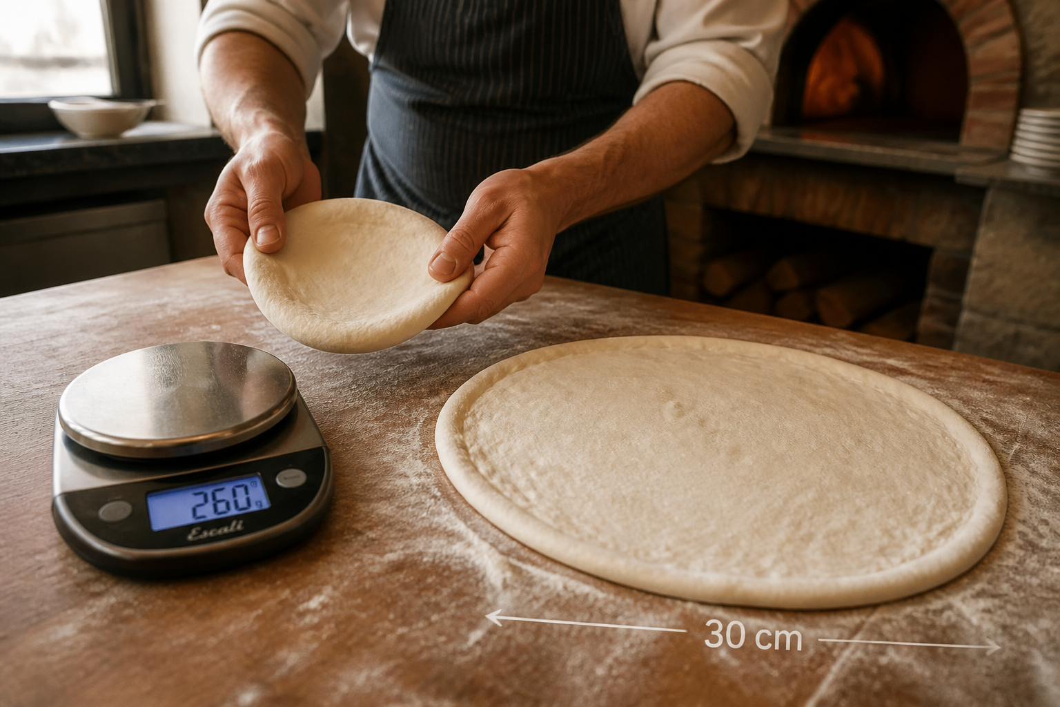 Pâton à pizza : quel poids pour quelle taille ?