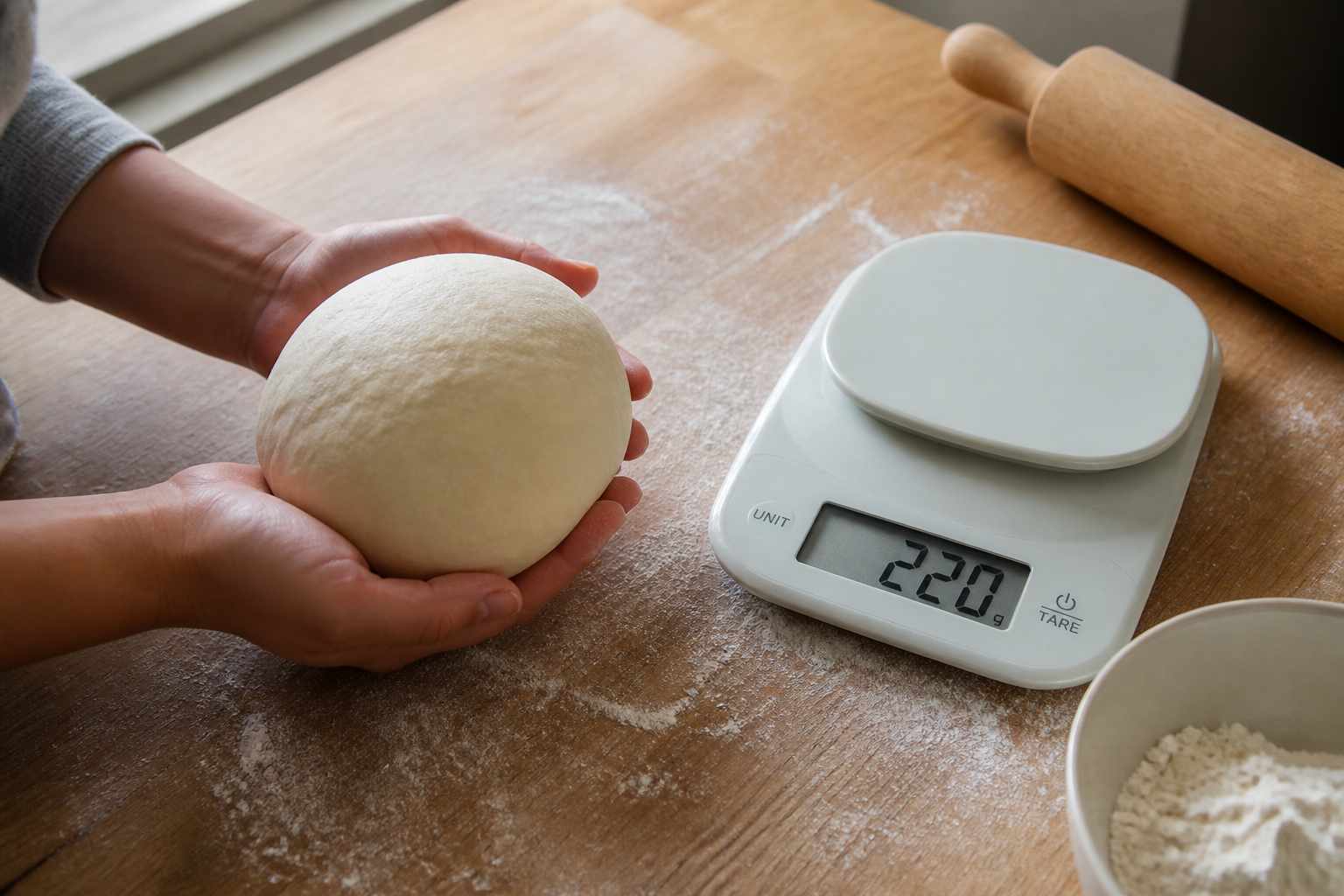 Pizza de 26 cm : le poids de pâte idéal