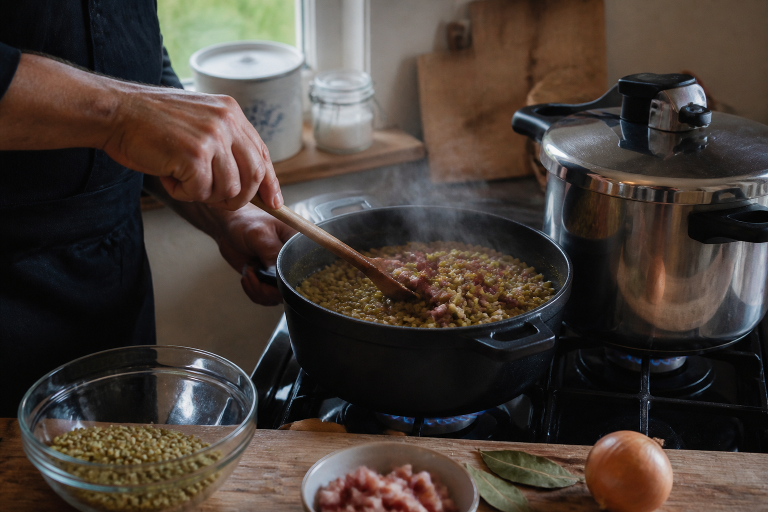 Pois cassés aux lardons : cuisson minute et astuces de chef