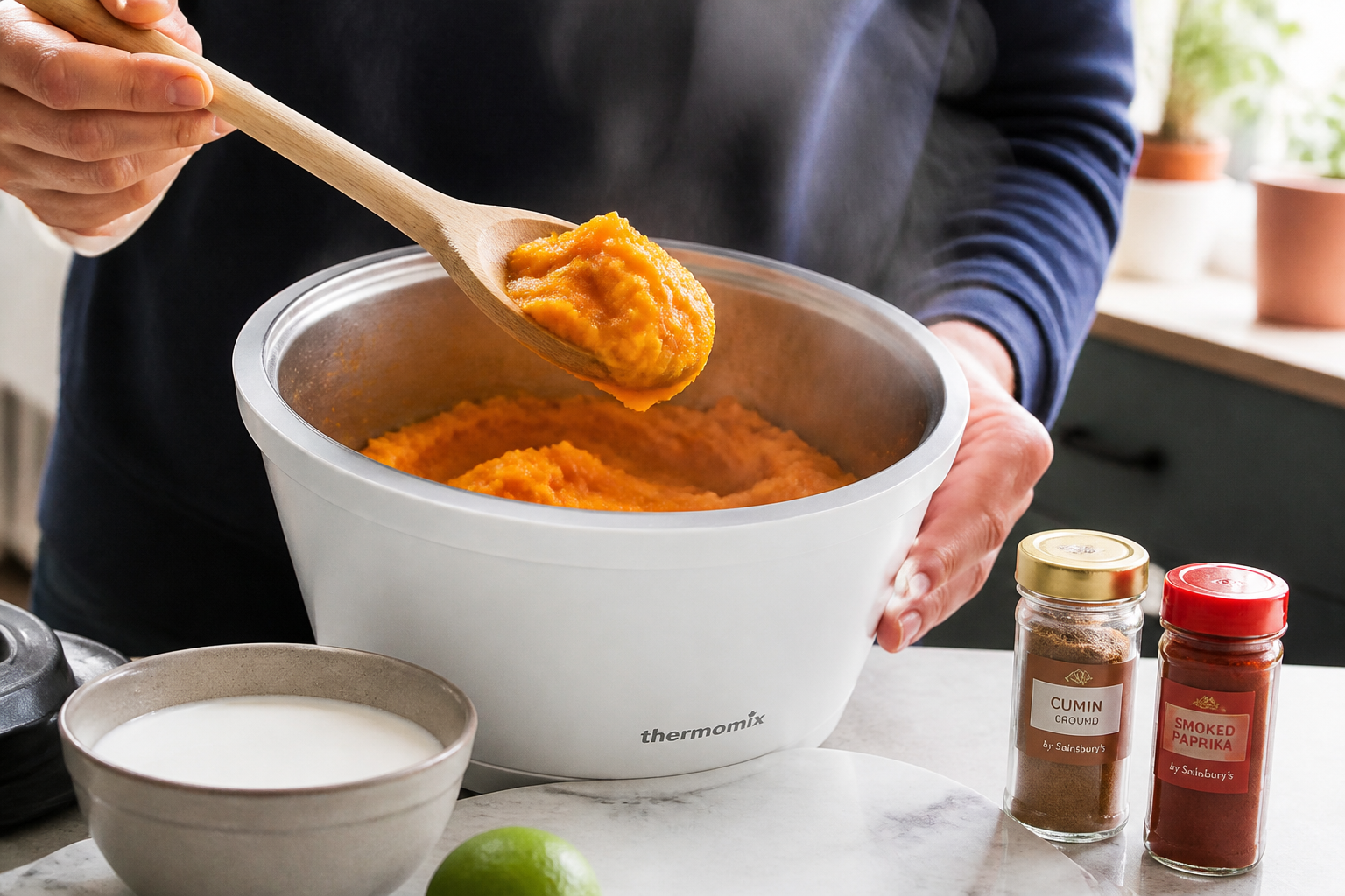 Purée de patate douce au Thermomix : trois variantes pour changer du classique