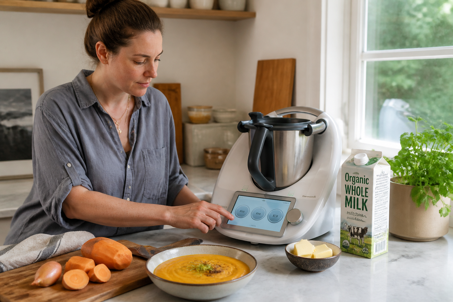 Purée de patate douce au Thermomix : trois variantes pour changer du classique