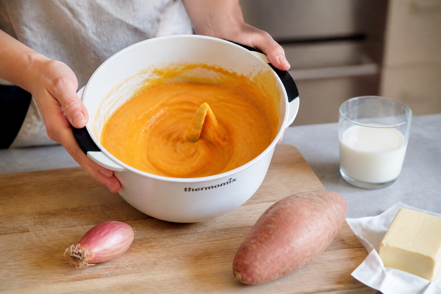 Purée de patate douce au Thermomix : trois variantes pour changer du classique