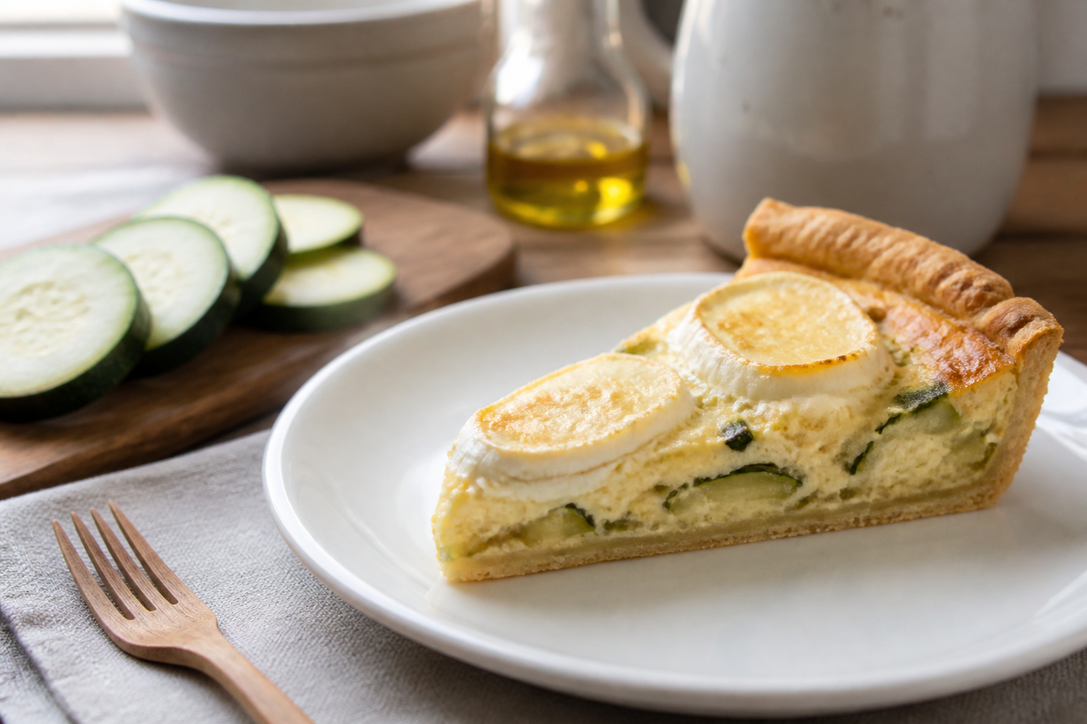 Tarte courgettes-chèvre : la recette rapide qui fait l'unanimité
