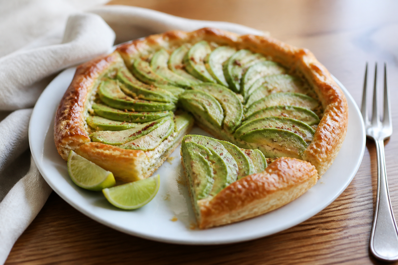 Tarte fine avocat citron vert : l'entrée feuilletée qui surprend vos convives