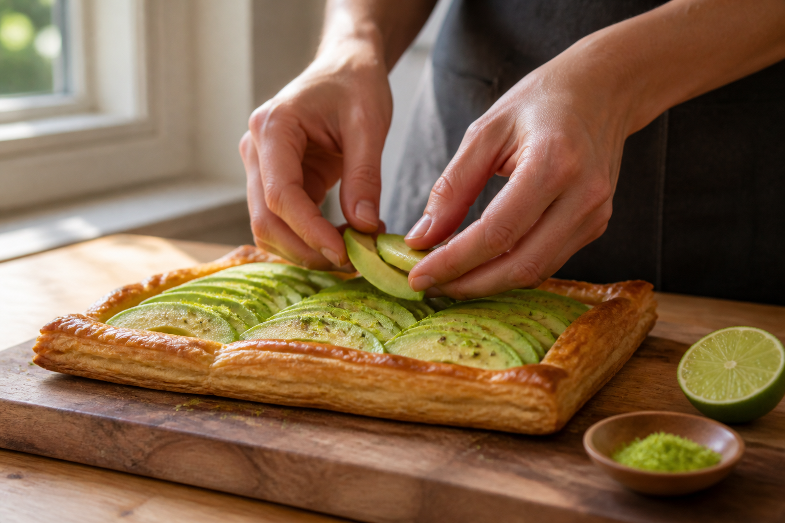 Tarte fine avocat citron vert : l'entrée feuilletée qui surprend vos convives