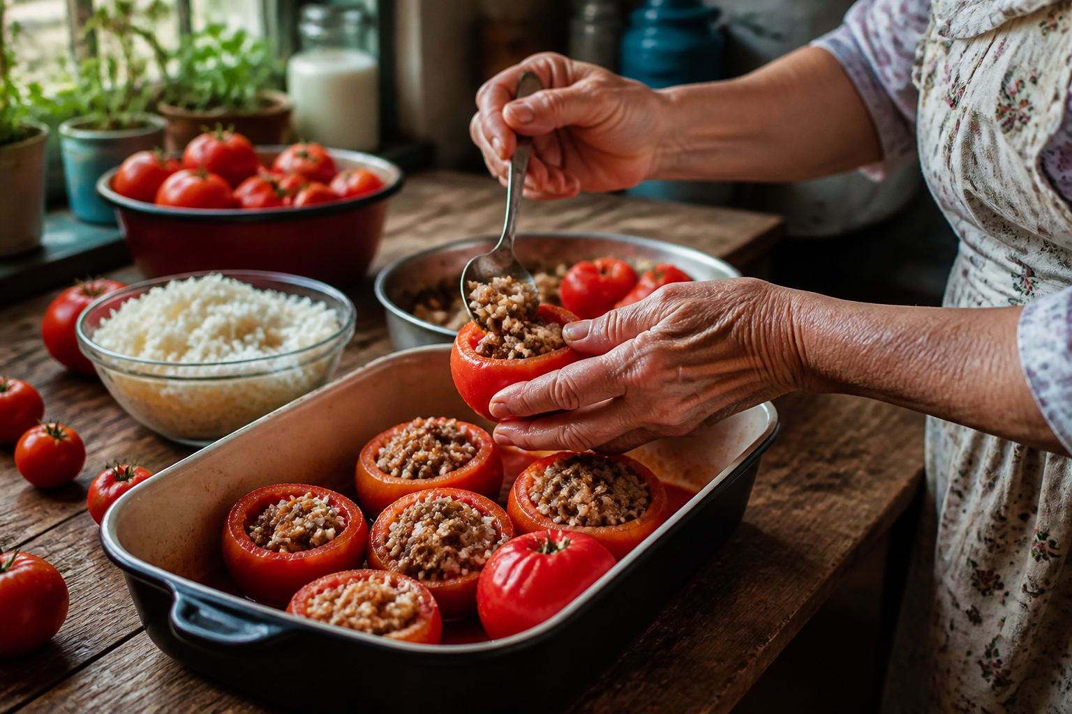 Tomates farcies au riz : la recette de grand-mère facile et savoureuse