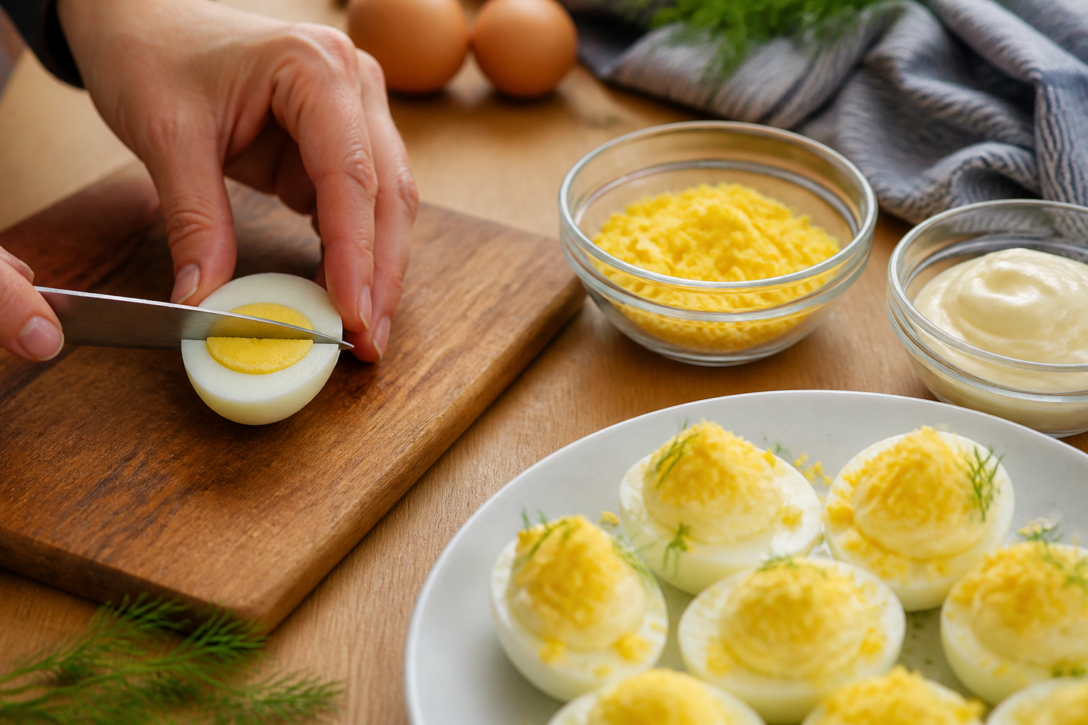 Œufs mimosa parfaits : la technique qui change tout