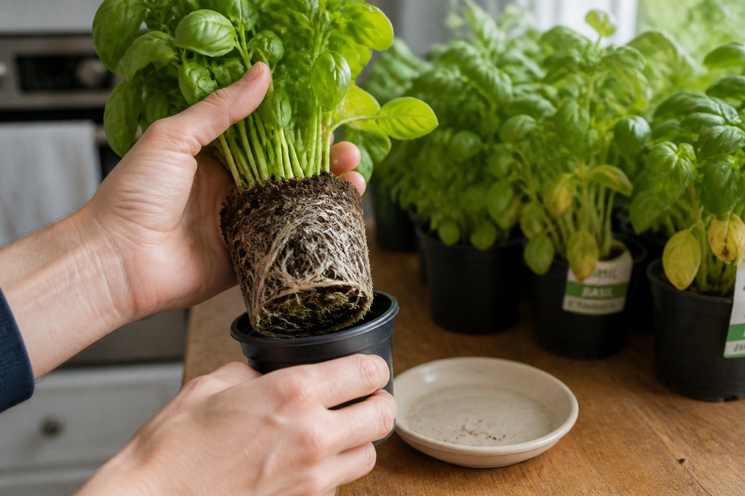 Basilic en pot : comment le garder vivant plus longtemps en cuisine