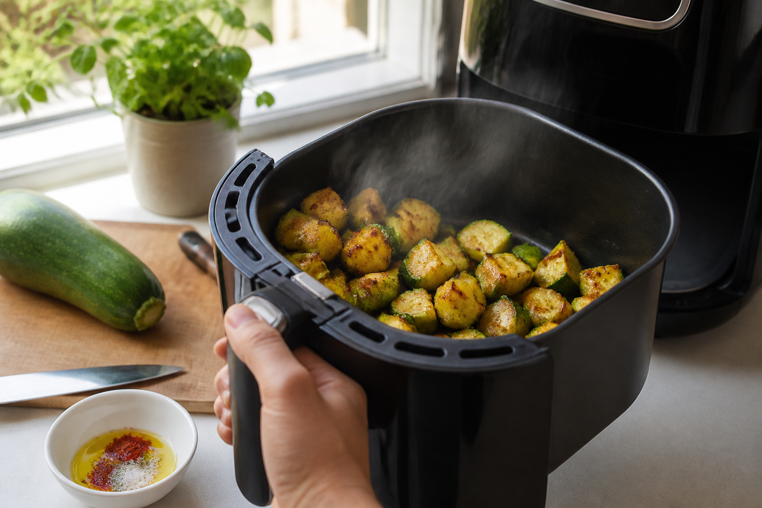 Courgette air fryer : la recette légère qui reste vraiment savoureuse
