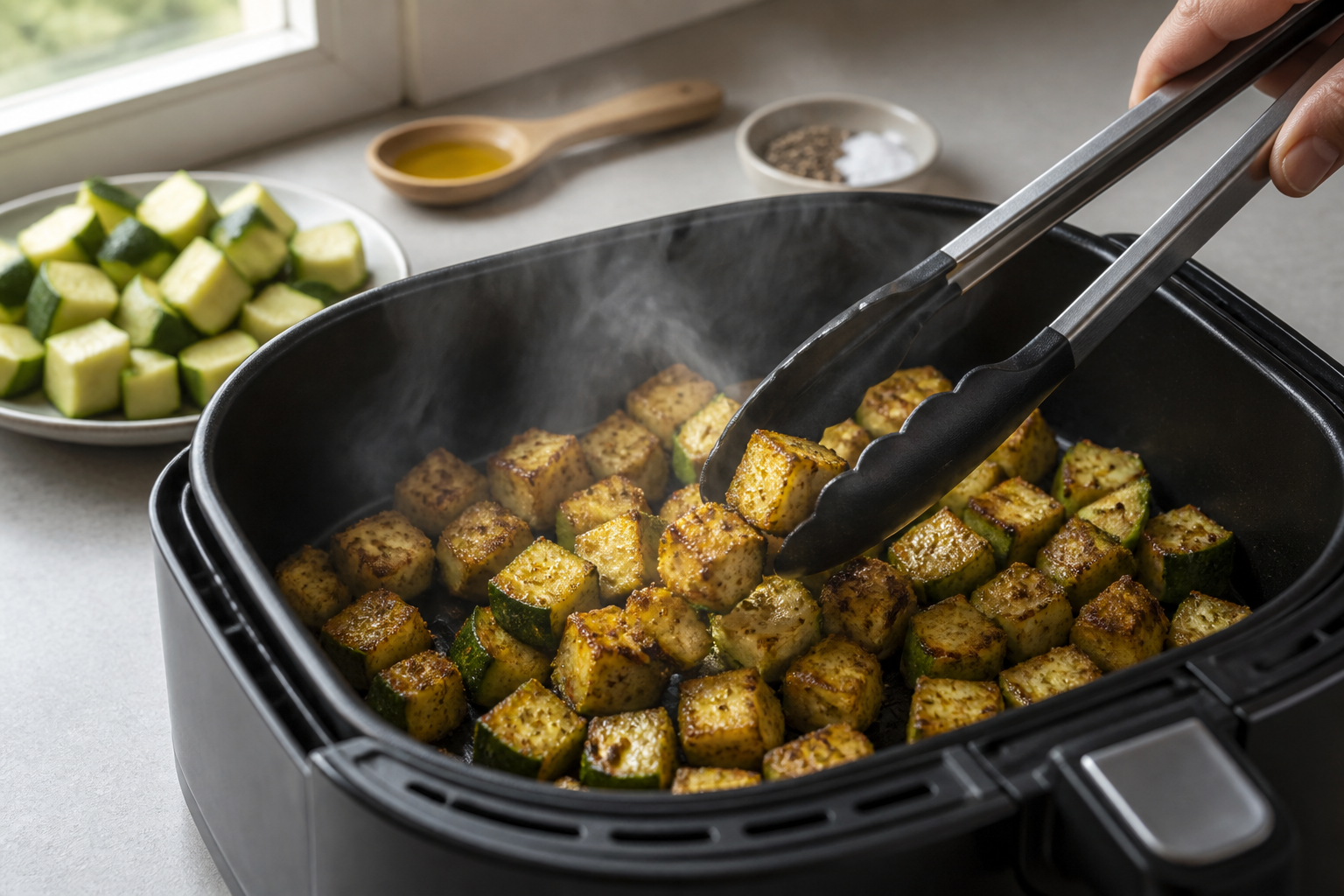 Courgette air fryer : la recette légère qui reste vraiment savoureuse