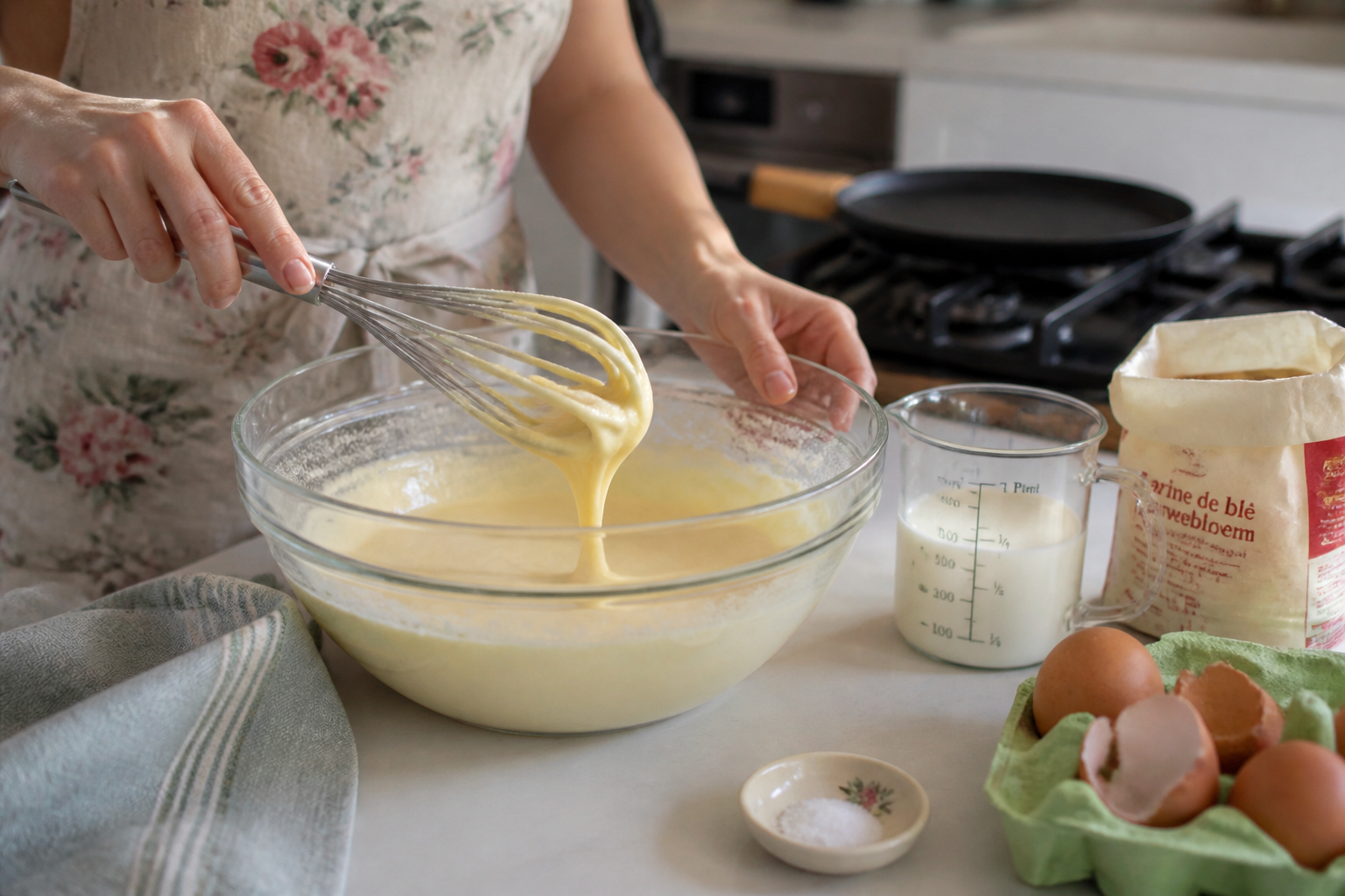 Crêpe recette facile : la pâte sans grumeaux même sans robot