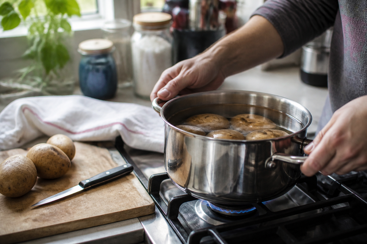 Cuisson pomme de terre à l’eau : départ froid ou eau bouillante ?