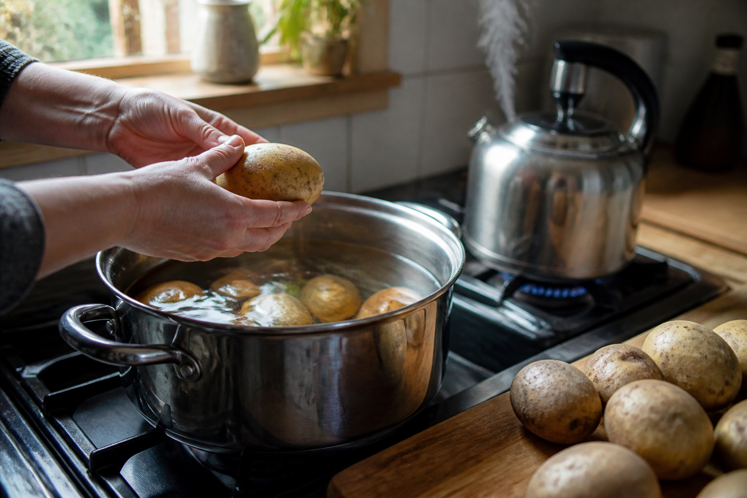 Cuisson pomme de terre à l’eau : départ froid ou eau bouillante ?