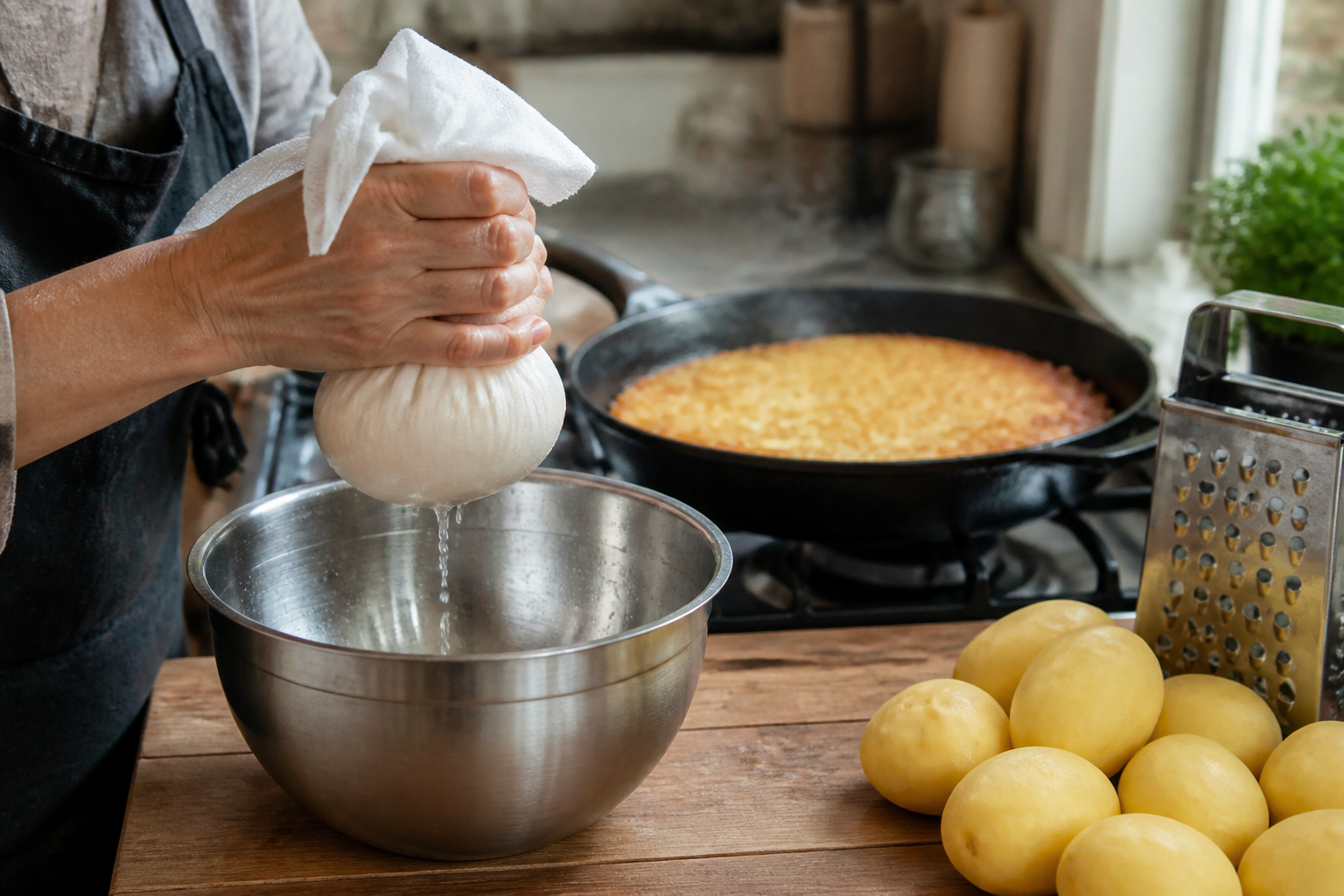 Galette de pomme de terre : comment la rendre croustillante dehors et moelleuse dedans