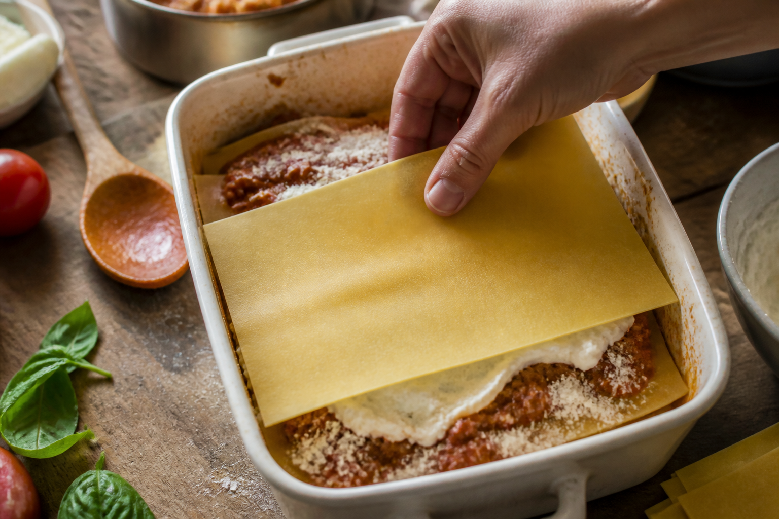Lasagnes maison italiennes : les couches à respecter pour un plat fondant
