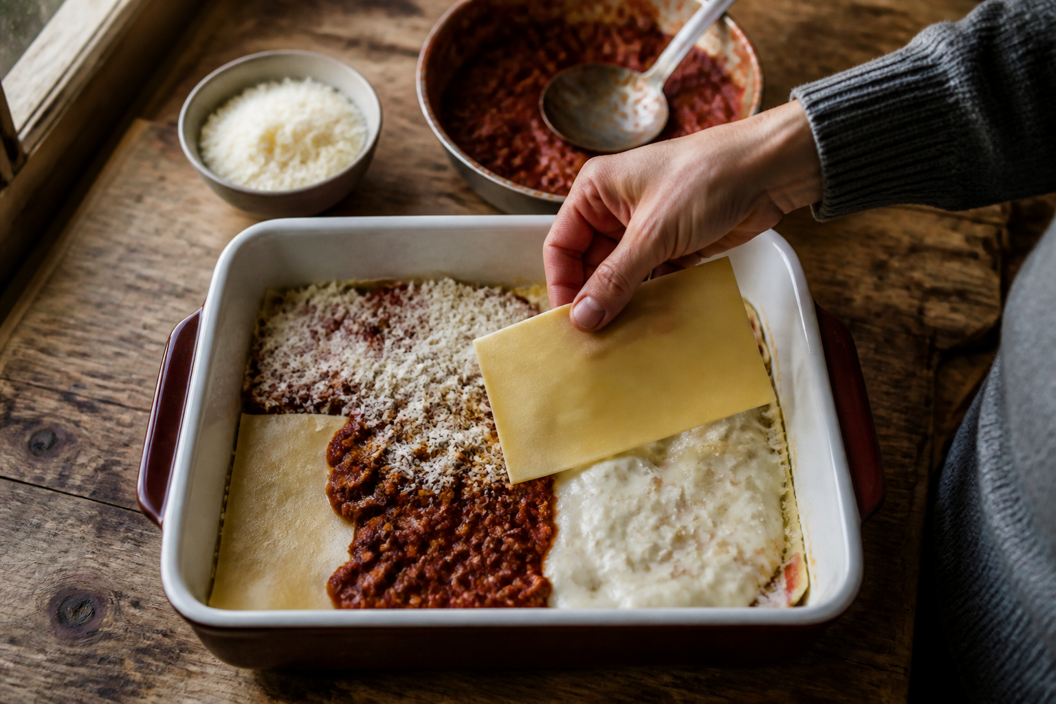 Lasagnes maison italiennes : les couches à respecter pour un plat fondant