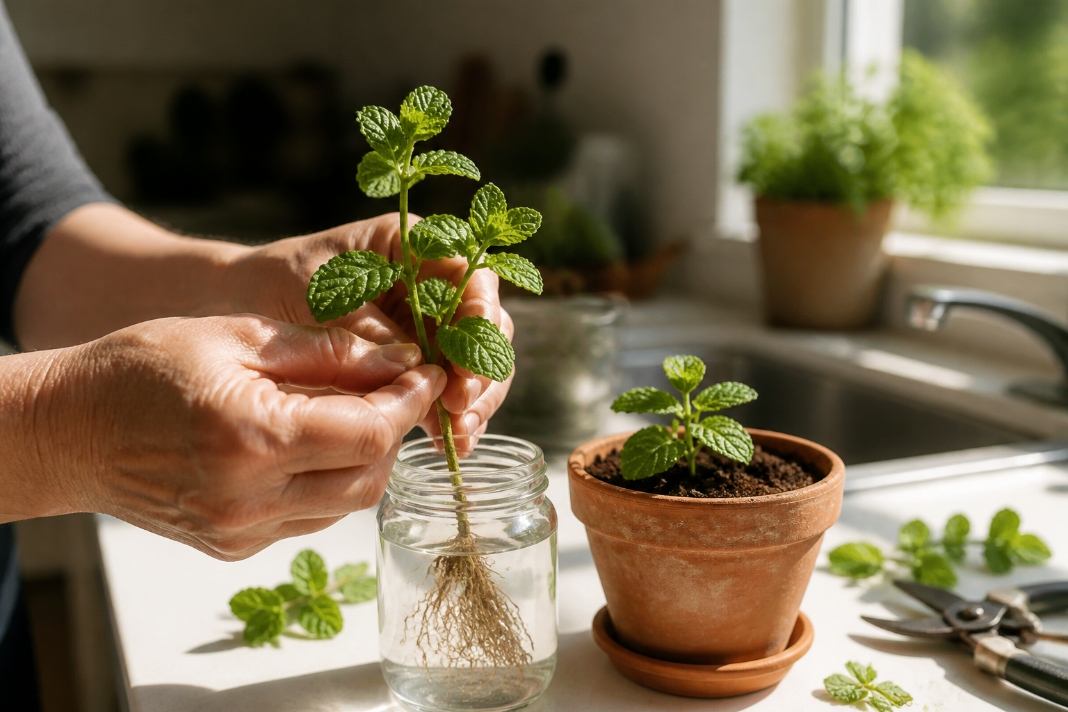 Menthe en pot : les gestes simples pour en avoir toujours sous la main