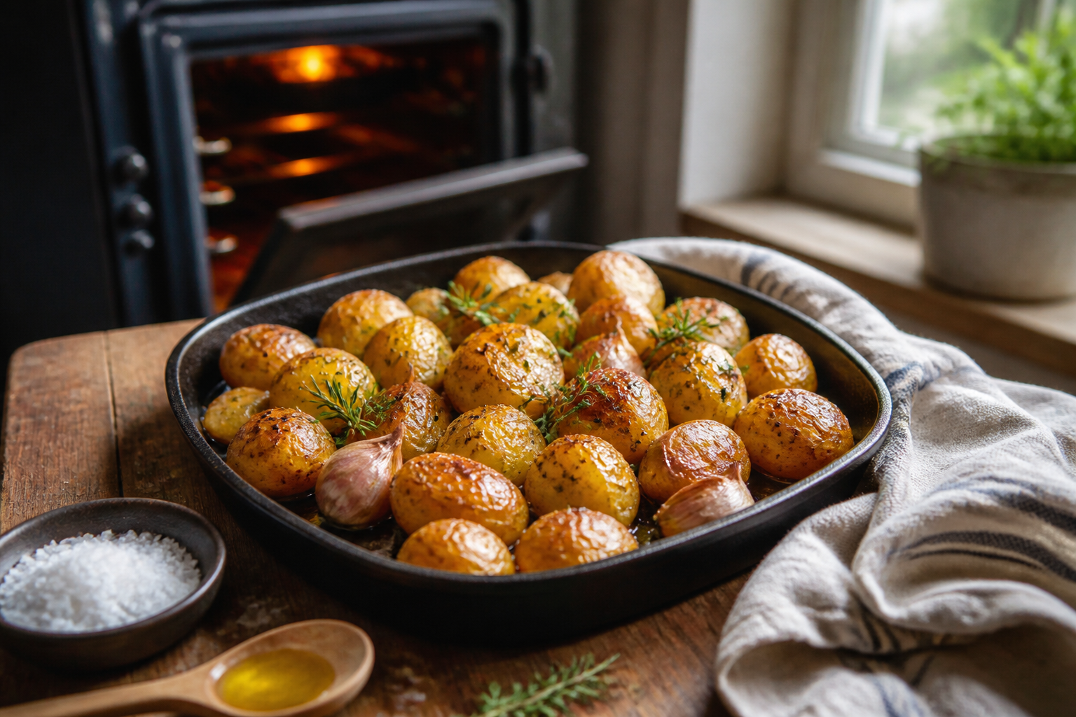 Pomme de terre grenaille au four : la cuisson idéale pour les garder fondantes