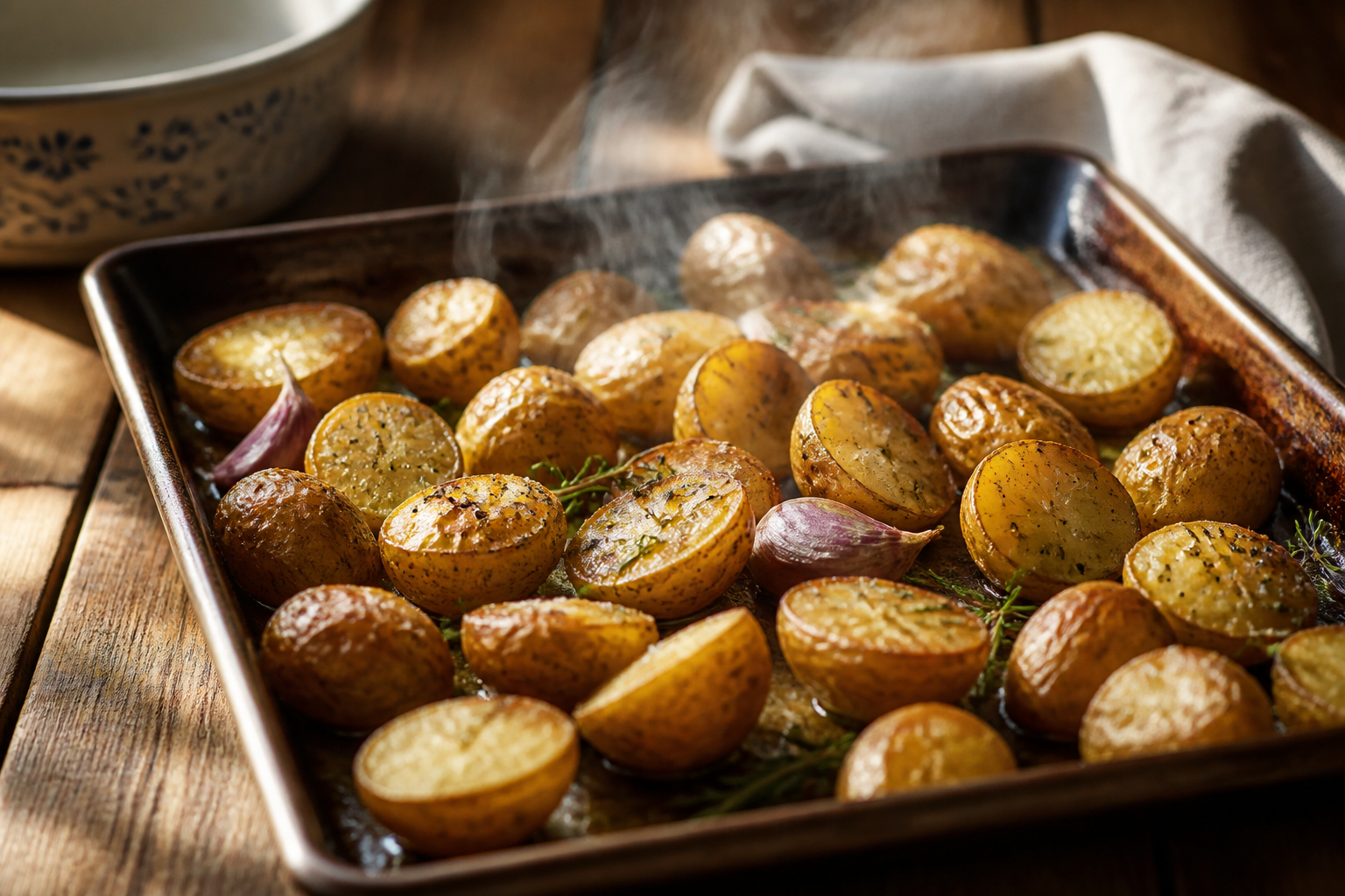 Pomme de terre grenaille au four : la cuisson idéale pour les garder fondantes