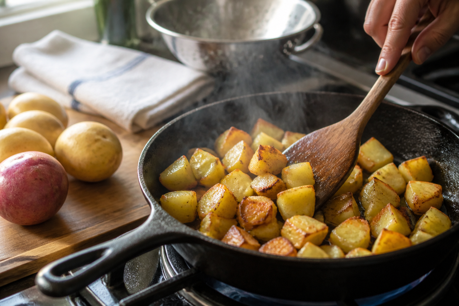 Pomme de terre sautées : la technique pour les réussir à la poêle